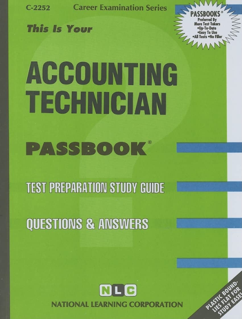 Accounting Technician(Passbooks) (Career Examination Series),New