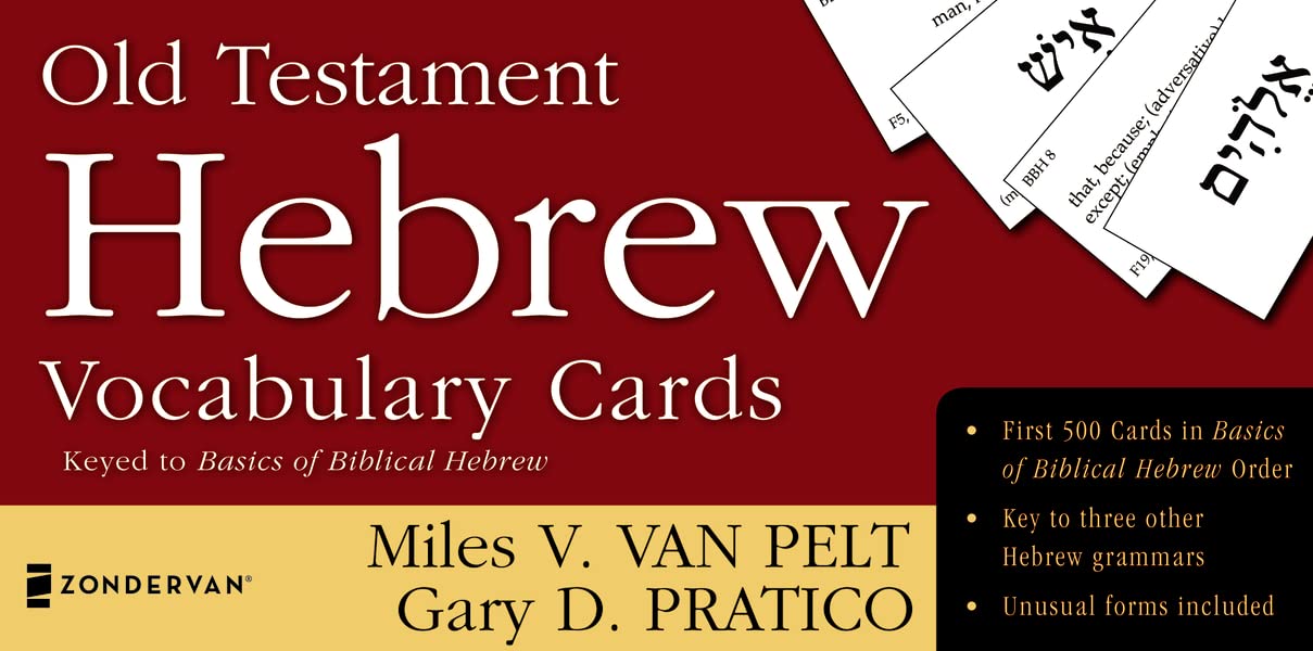 Old Testament Hebrew Vocabulary Cards (The Zondervan Vocabulary Builder Series),New