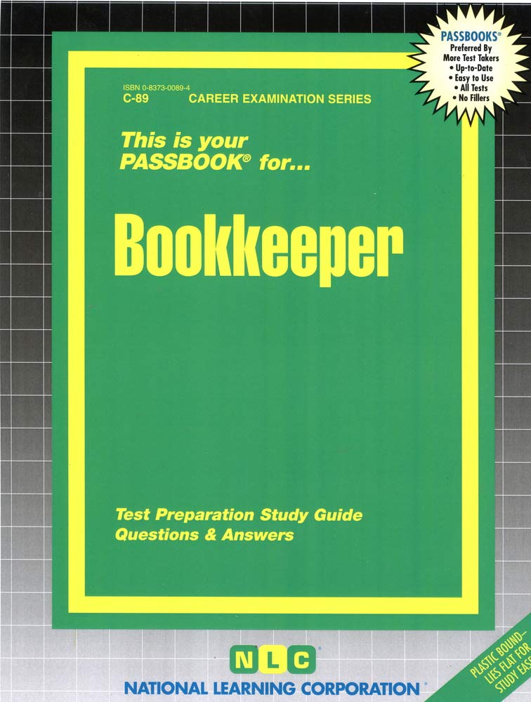 Bookkeeper(Passbooks) (Career Examination Series),New