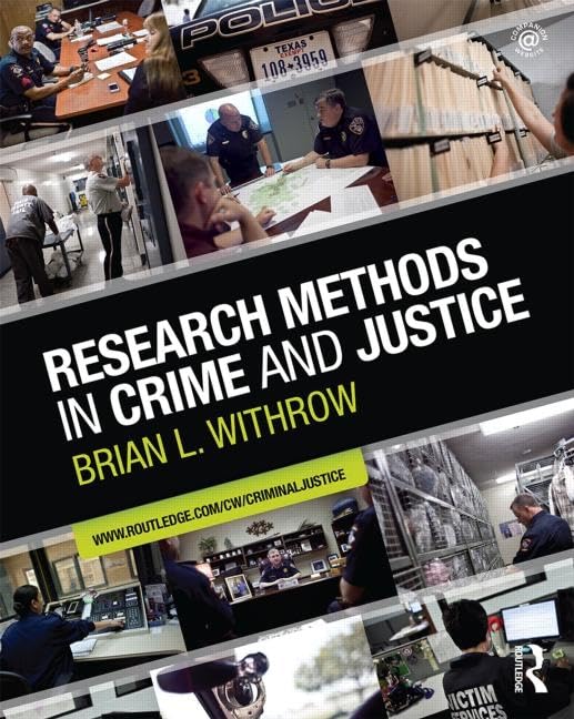 Research Methods In Crime And Justice (Criminology And Justice Studies),Used