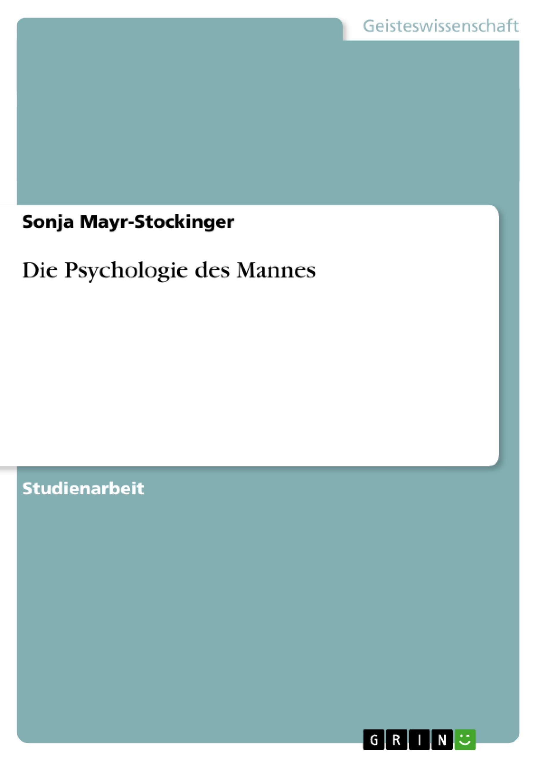 Die Psychologie Des Mannes (German Edition),Used