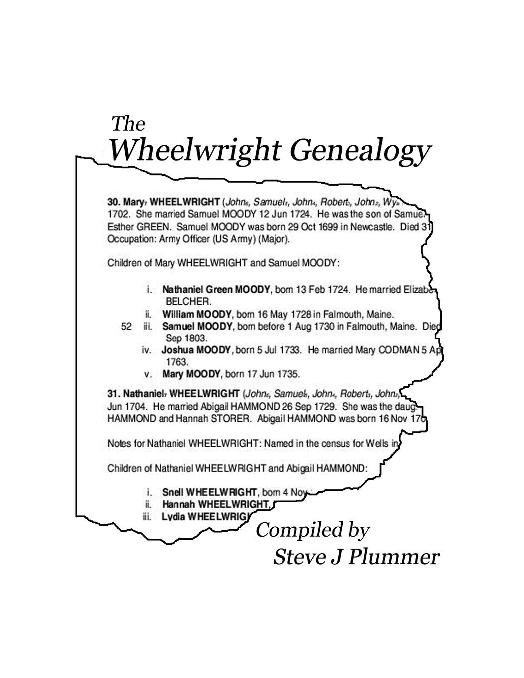 The Wheelwright Genealogy,Used