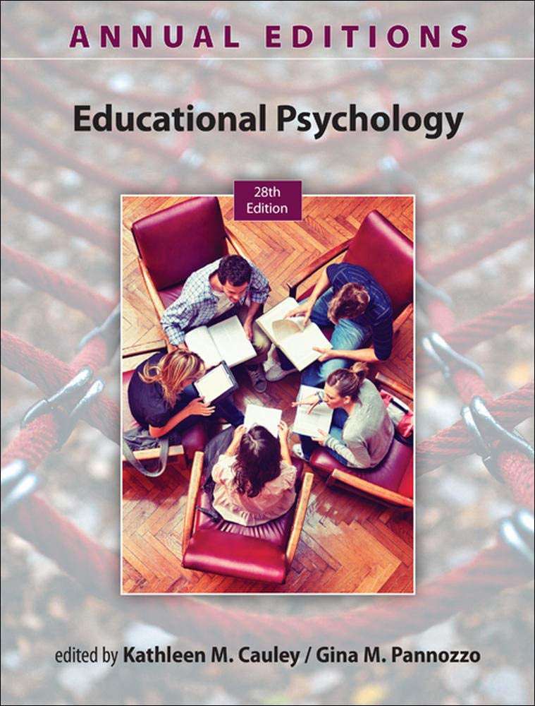 Annual Editions: Educational Psychology, 28/e,Used