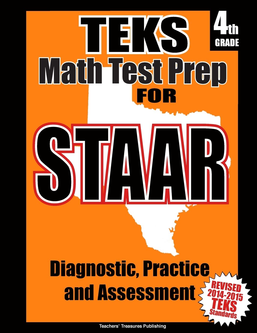 TEKS 4th Grade Math Test Prep for STAAR,Used