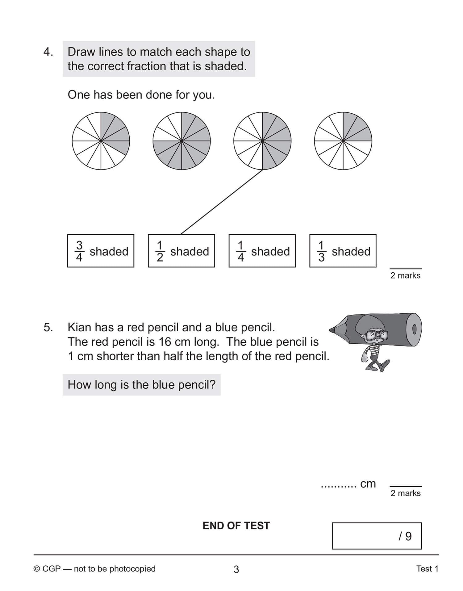 New KS2 Maths 10Minute Tests: Fractions Year 3: ideal for catching up at home (CGP KS2 Maths),Used