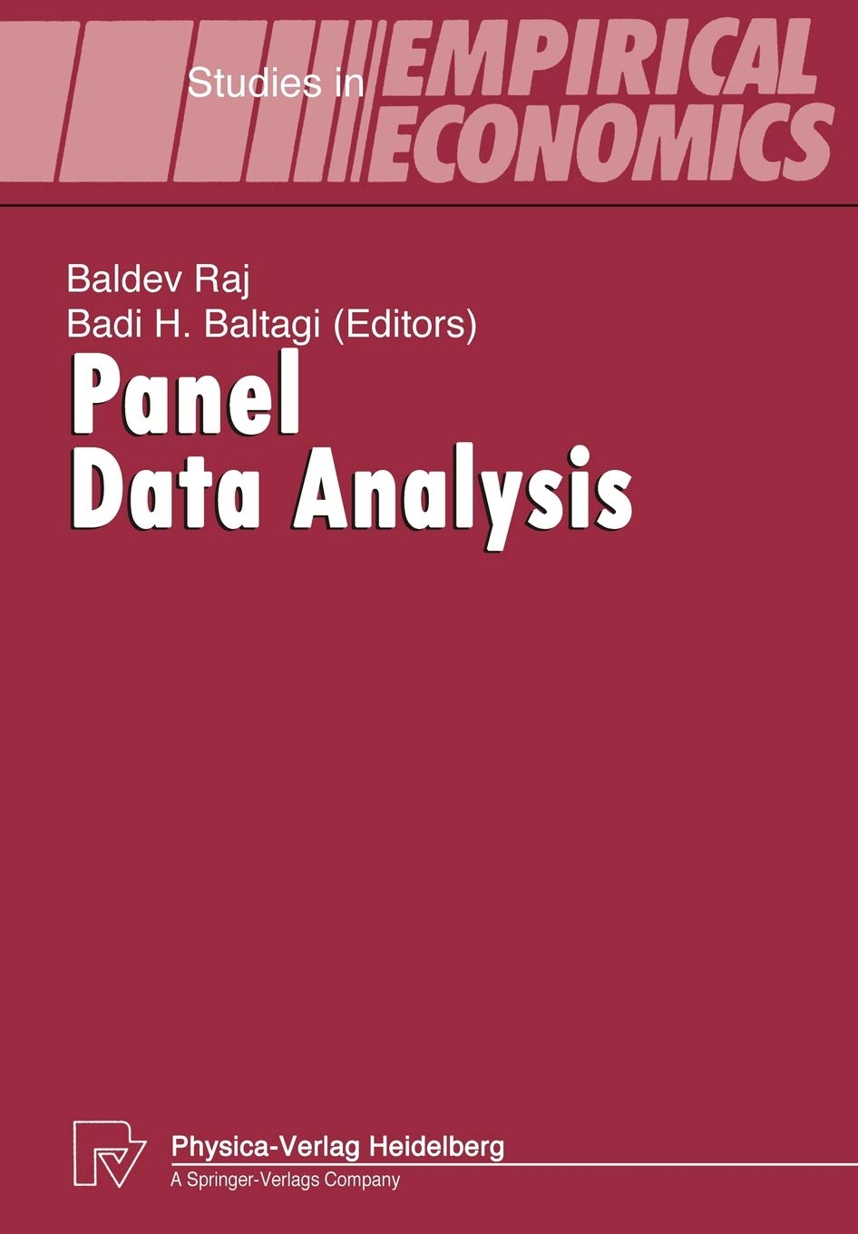 Panel Data Analysis (Studies in Empirical Economics),Used