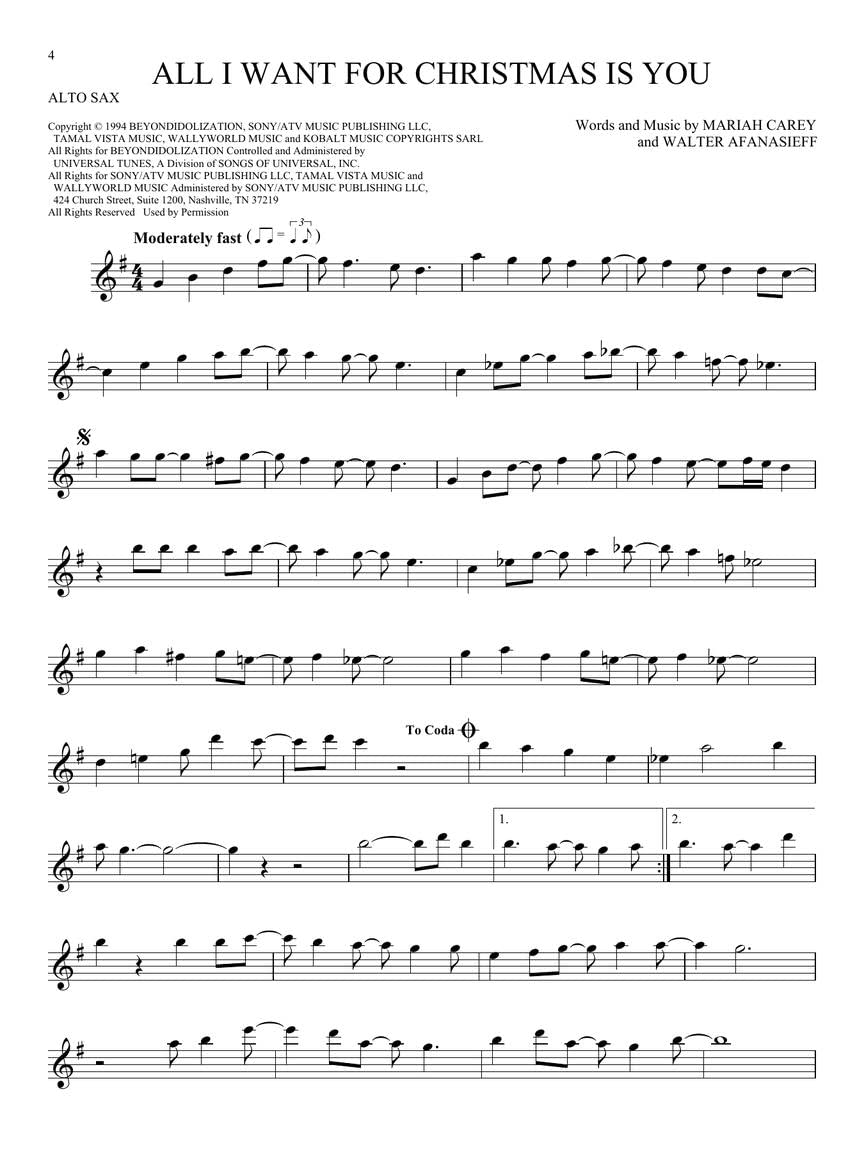 101 Christmas Songs: for Alto Sax,Used