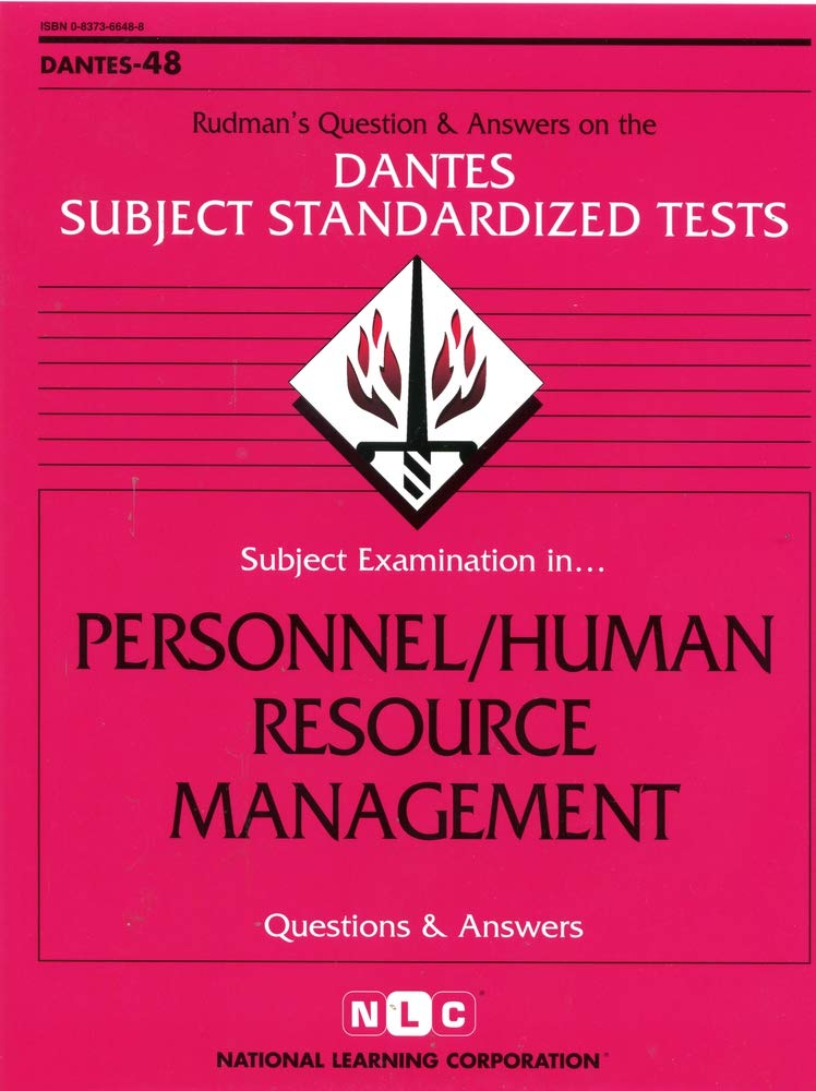 Subject Examination in Personnel/Human Resource Management;Dantes Series : No. 48 (DANTES SUBJECT STANDARDIZED TESTS (DANTES)),Used