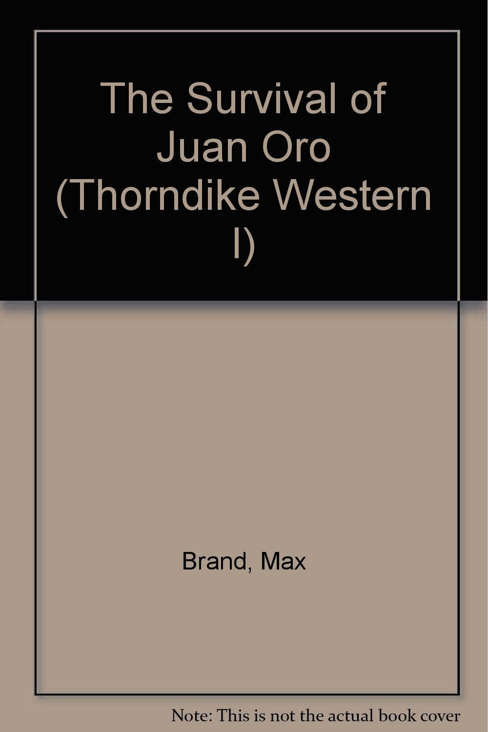 The Survival of Juan Oro,Used