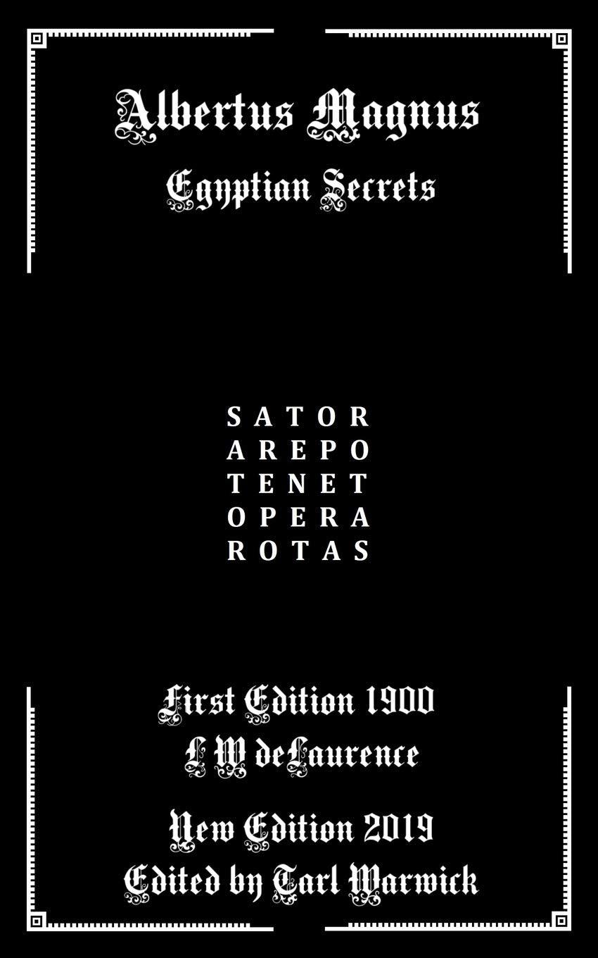 Albertus Magnus: Egyptian Secrets,Used