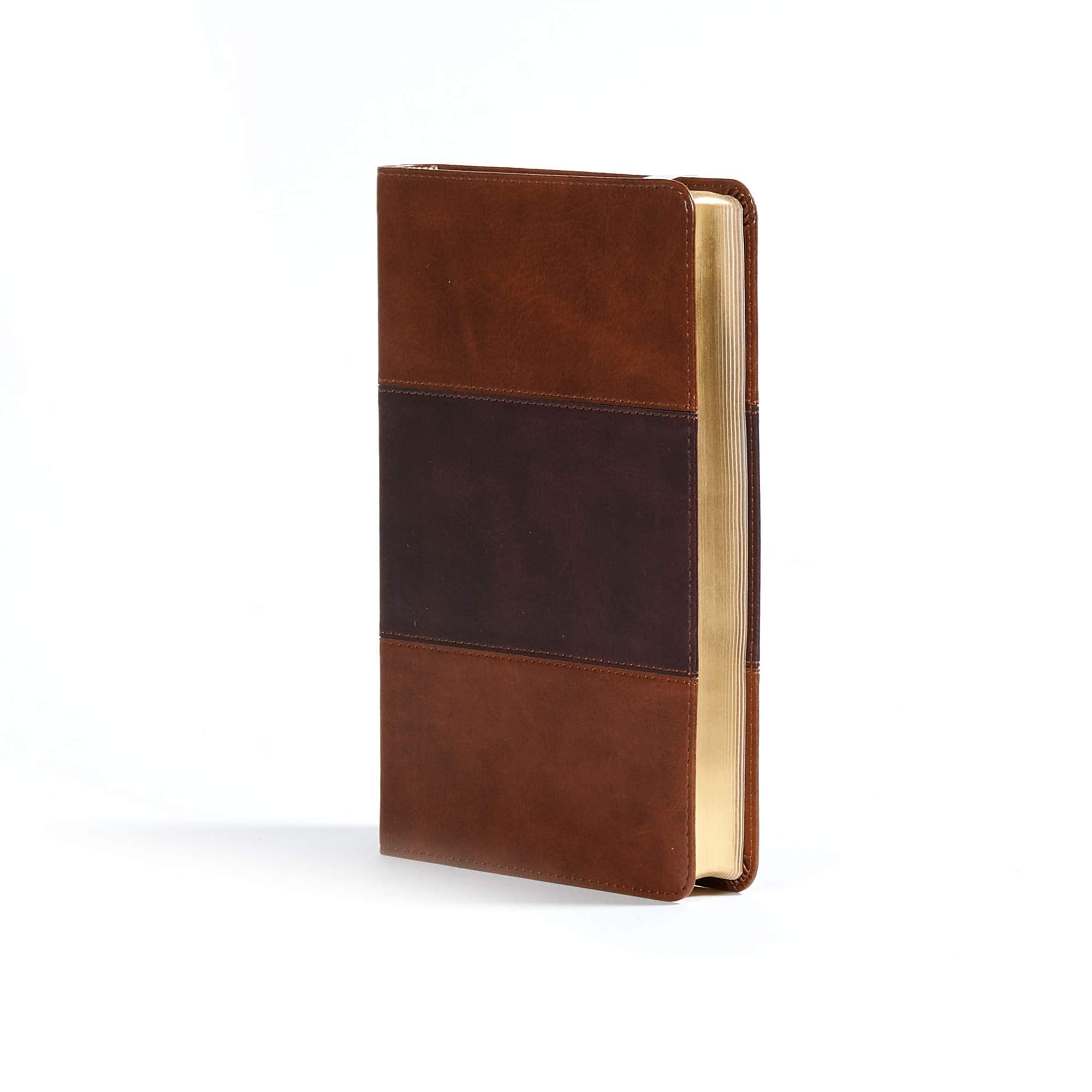 CSB Ultrathin Reference Bible, Saddle Brown LeatherTouch,Used