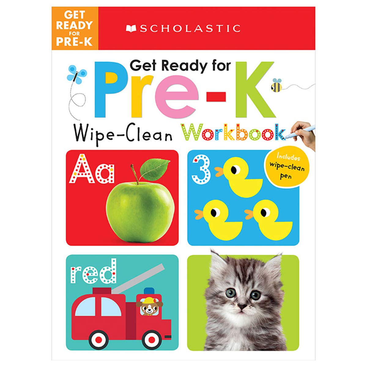 Get Ready For Prek Wipeclean Workbook: Scholastic Early Learners (Wipeclean),New