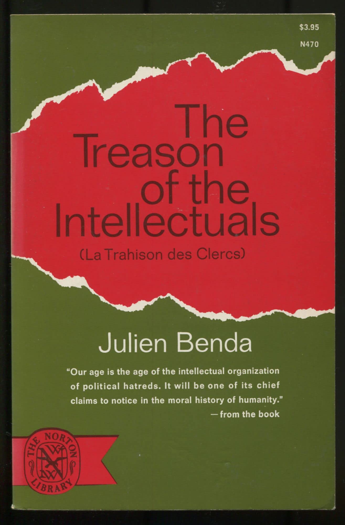 The Treason Of The Intellectuals (La Trahison Des Clercs),Used