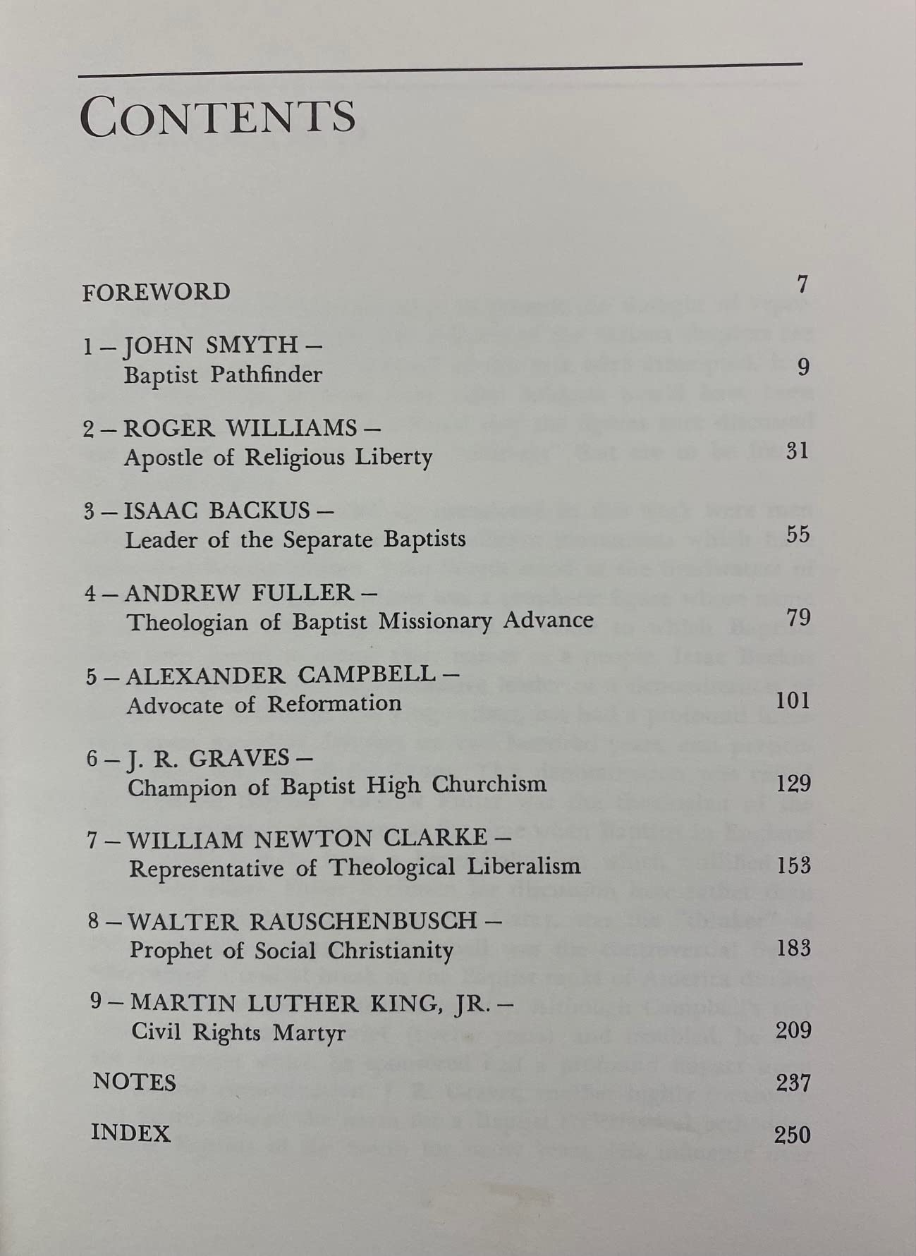 Shapers of Baptist Thought (ROSE),Used