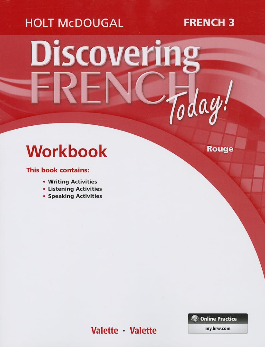 Student Edition Workbook Level 3 (Discovering French Today) (French Edition),Used