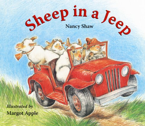 Sheep in a Jeep LapSized Board Book,Used