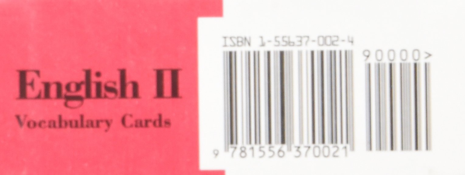 English Vocabulary Cards Set No. 2,Used