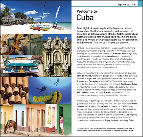DK Eyewitness Top 10 Cuba (Pocket Travel Guide),Used