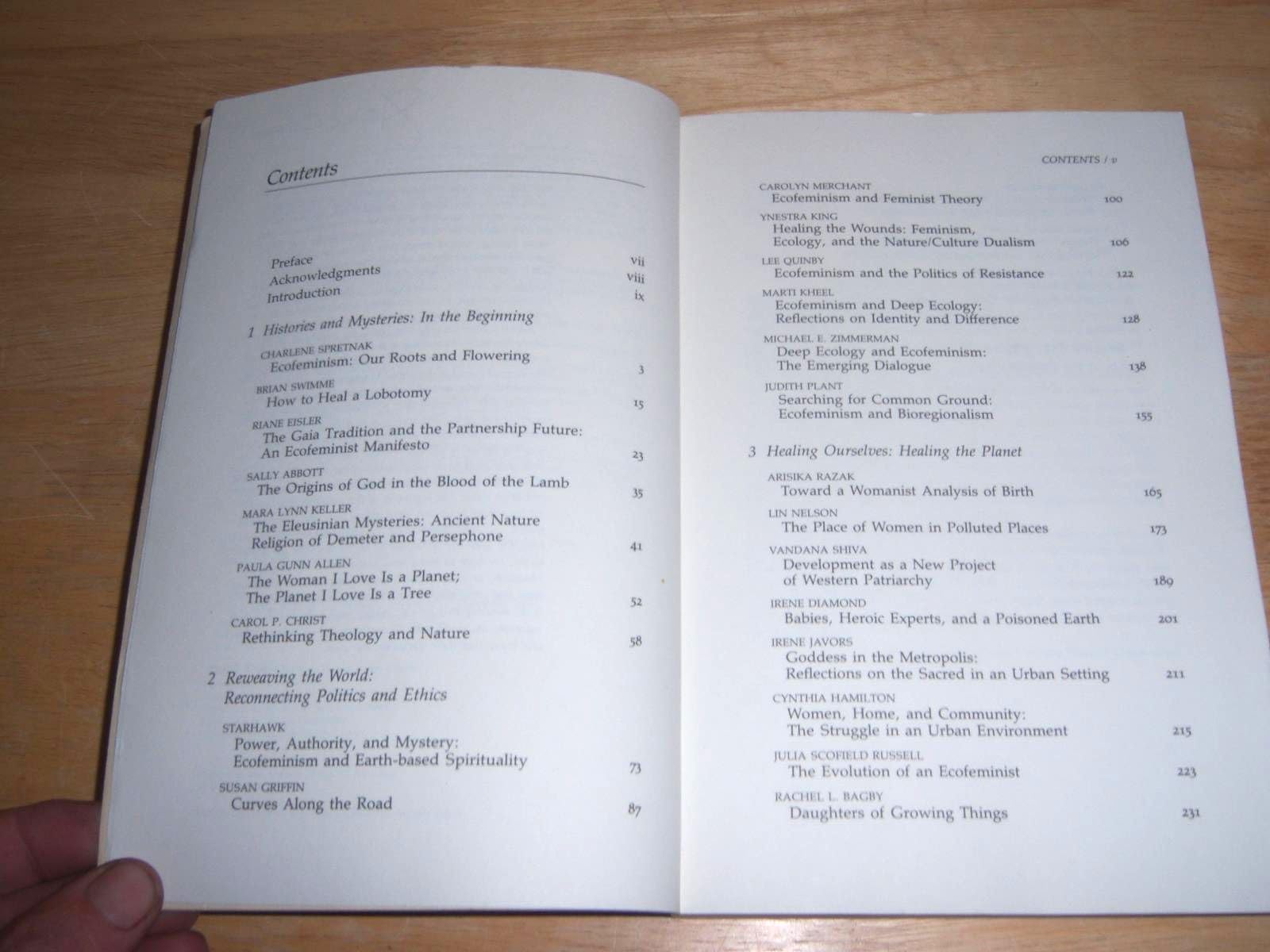 Reweaving the World: The Emergence of Ecofeminism,Used