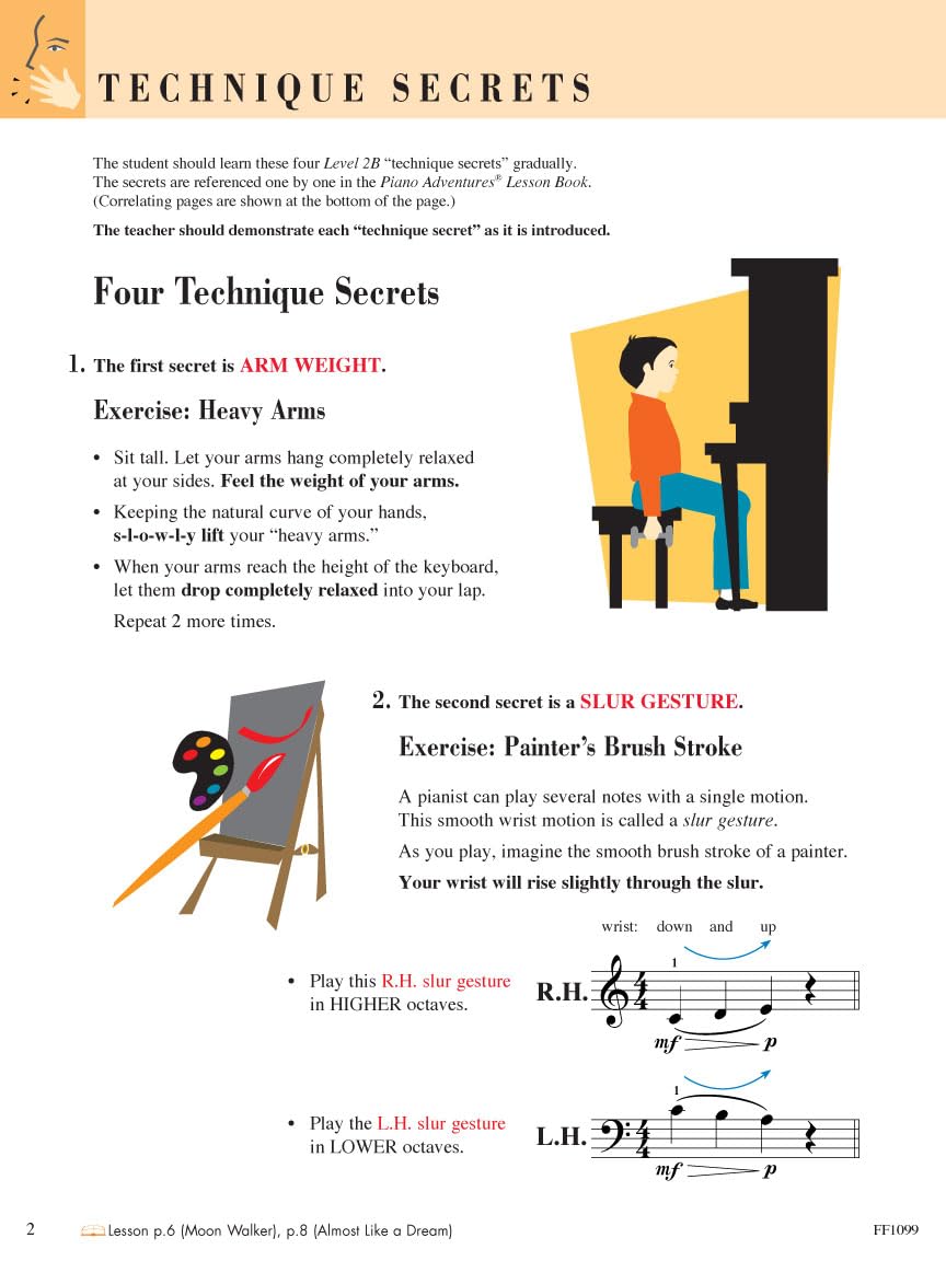 Piano Adventures  Technique & Artistry Book  Level 2B,Used