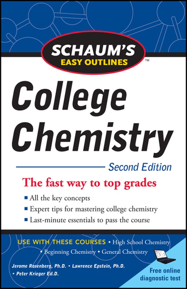 Schaum'S Easy Outlines Of College Chemistry, Second Edition (Schaum'S Easy Outlines College Chemistry)
