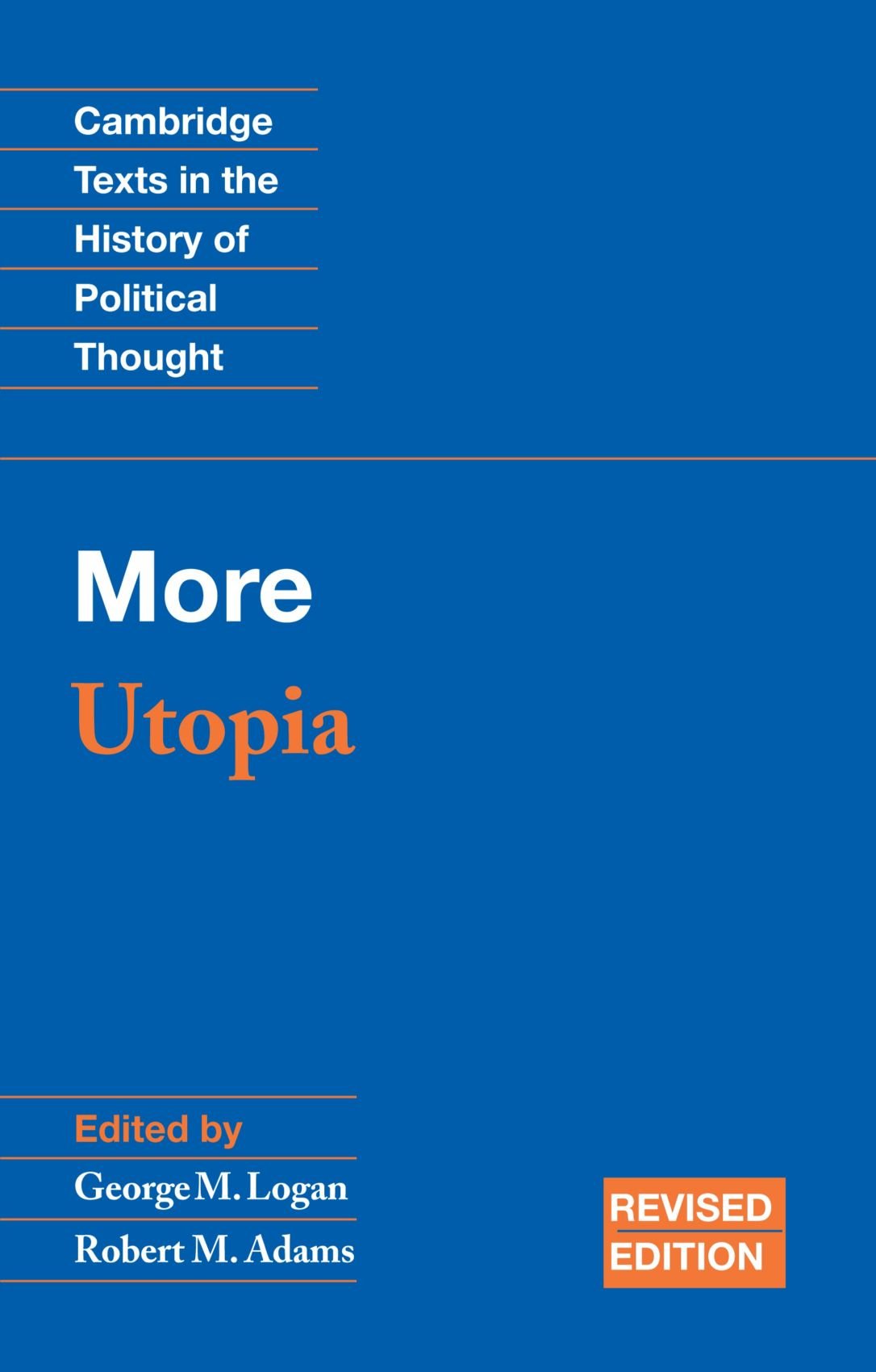 More: Utopia (Cambridge Texts In The History Of Political Thought),New