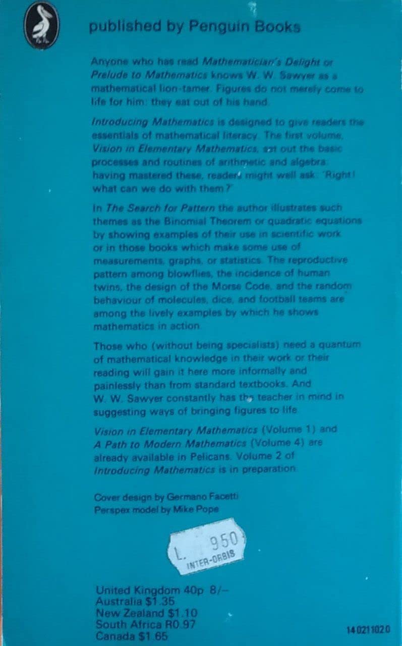 The Search For Pattern (His Introducing Mathematics, 3) (V. 3),Used