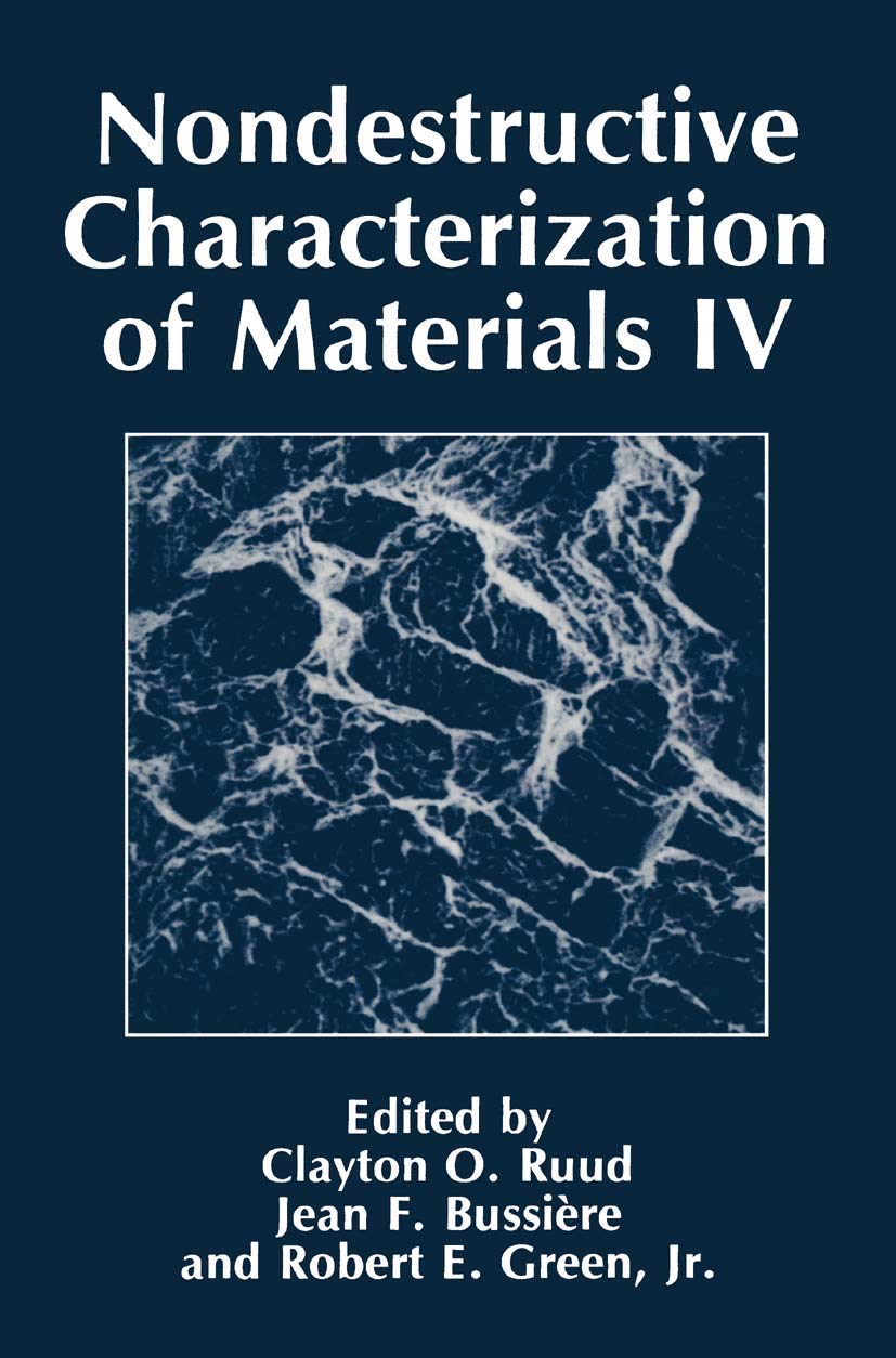 Nondestructive Characterization of Materials IV (NATO Asi Series),Used