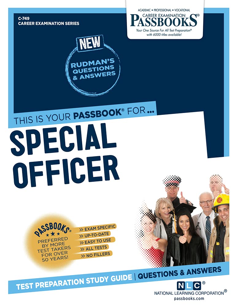 Special Officer (C749): Passbooks Study Guide (Career Examination Series),Used