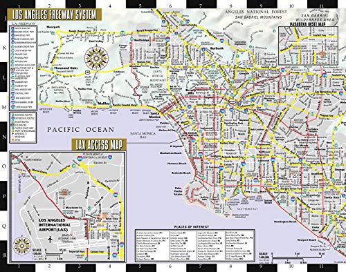 Streetwise California Map: Laminated State Road Map of California,Used