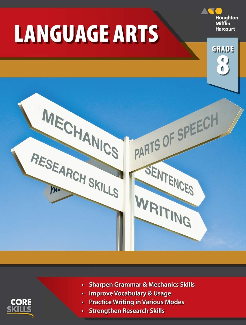 SteckVaughn Core Skills Language Arts: Workbook Grade 8,Used