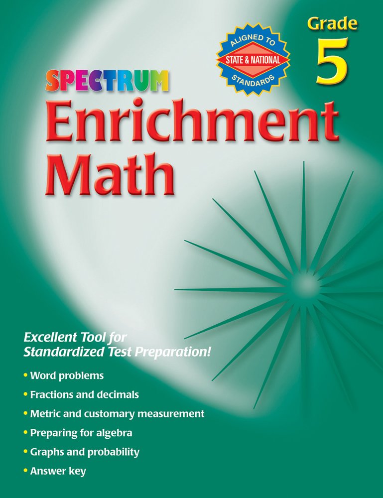 Spectrum Enrichment Math, Grade 5,Used
