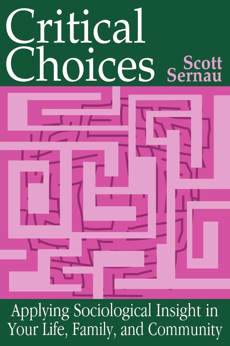 Critical Choices: Applying Sociological Insight in Your Life, Family, and Community,Used