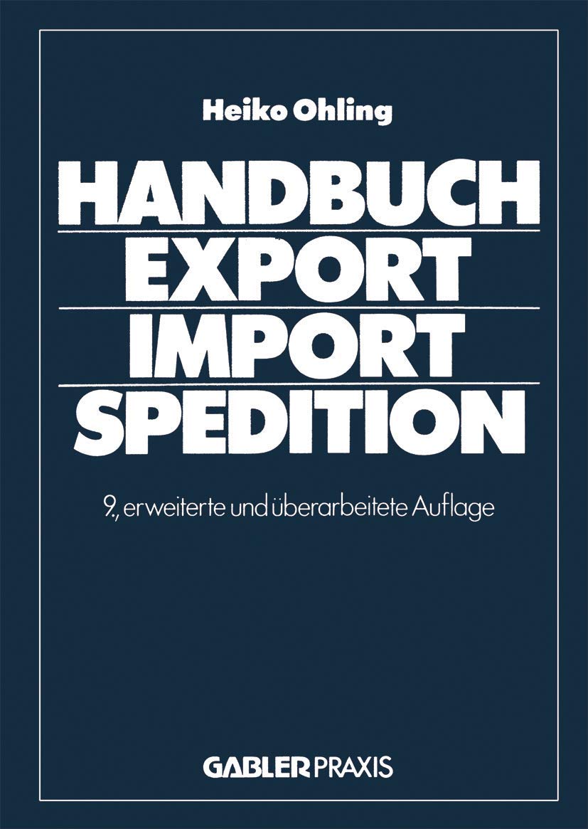 Handbuch Export  Import  Spedition (German Edition),Used
