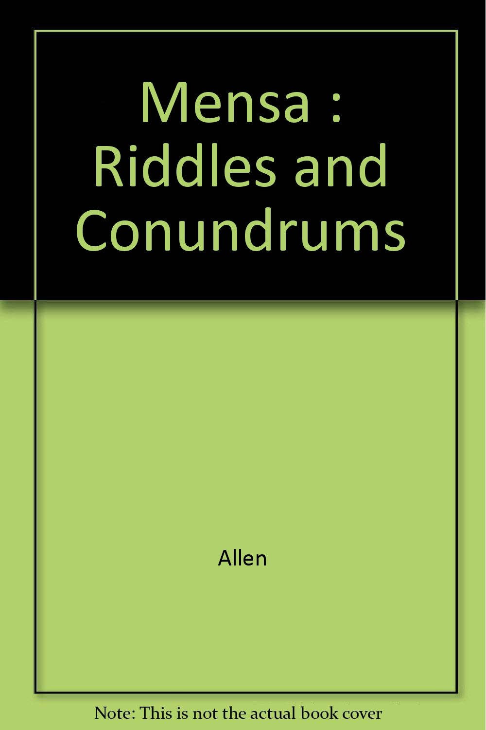 Mensa: Riddles and Conundrums,Used