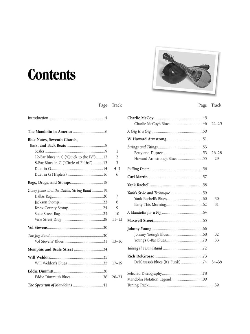 Mandolin Blues with audio access  From Memphis to Maxwell Street,Used