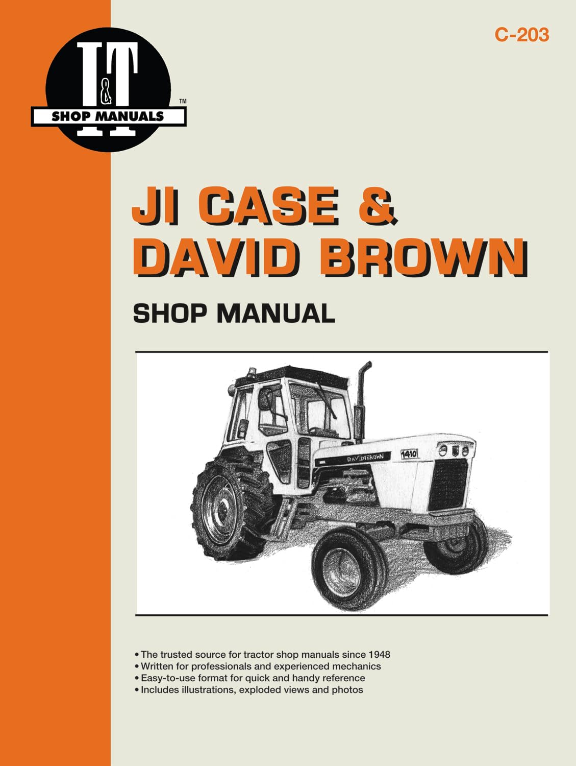 Ji Case & David Brown Gasoline & Diesel Model 7704600 Tractor Service Repair Ma,Used