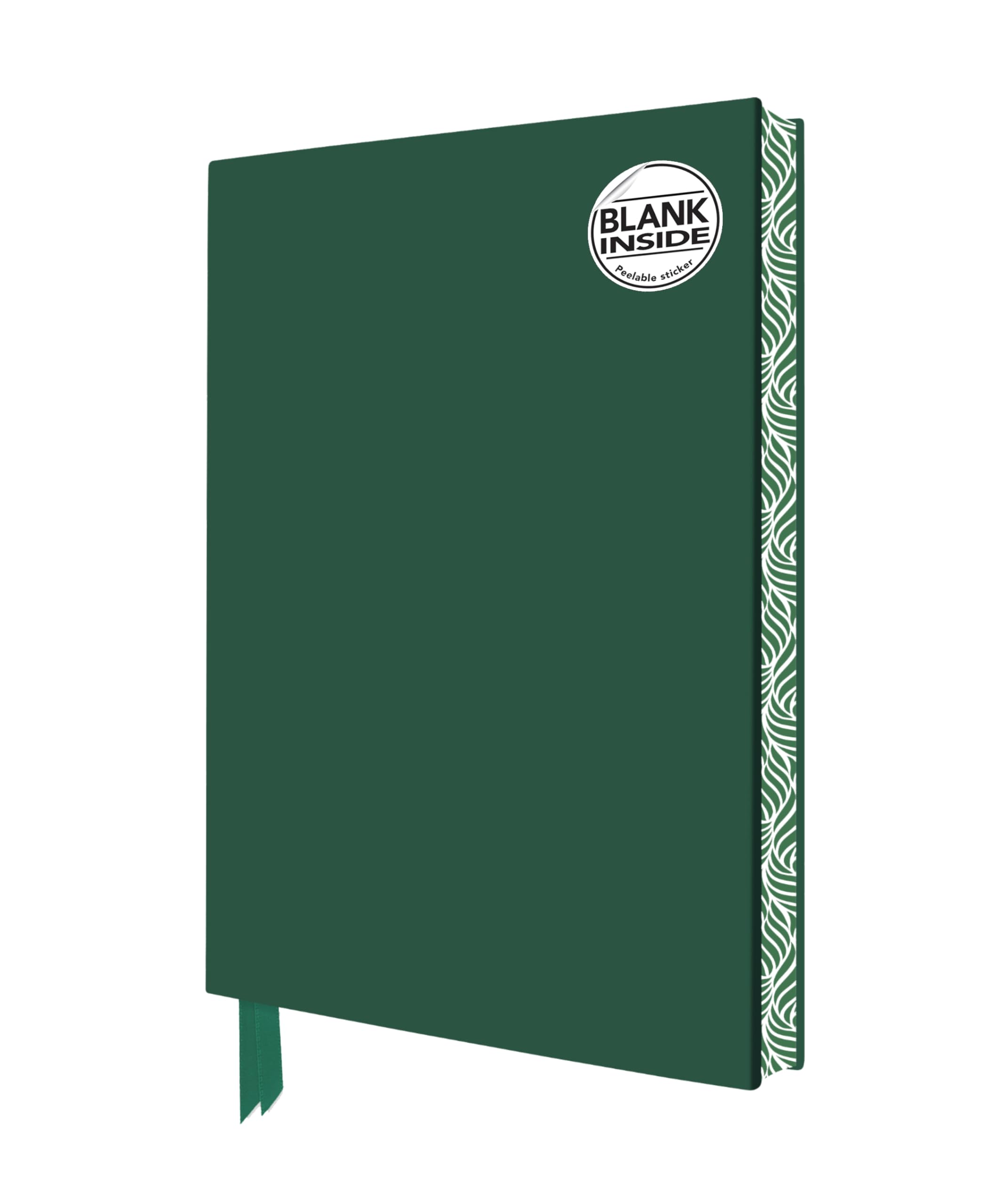 Racing Green Blank Artisan Notebook (Flame Tree Journals) (Blank Artisan Notebooks),New