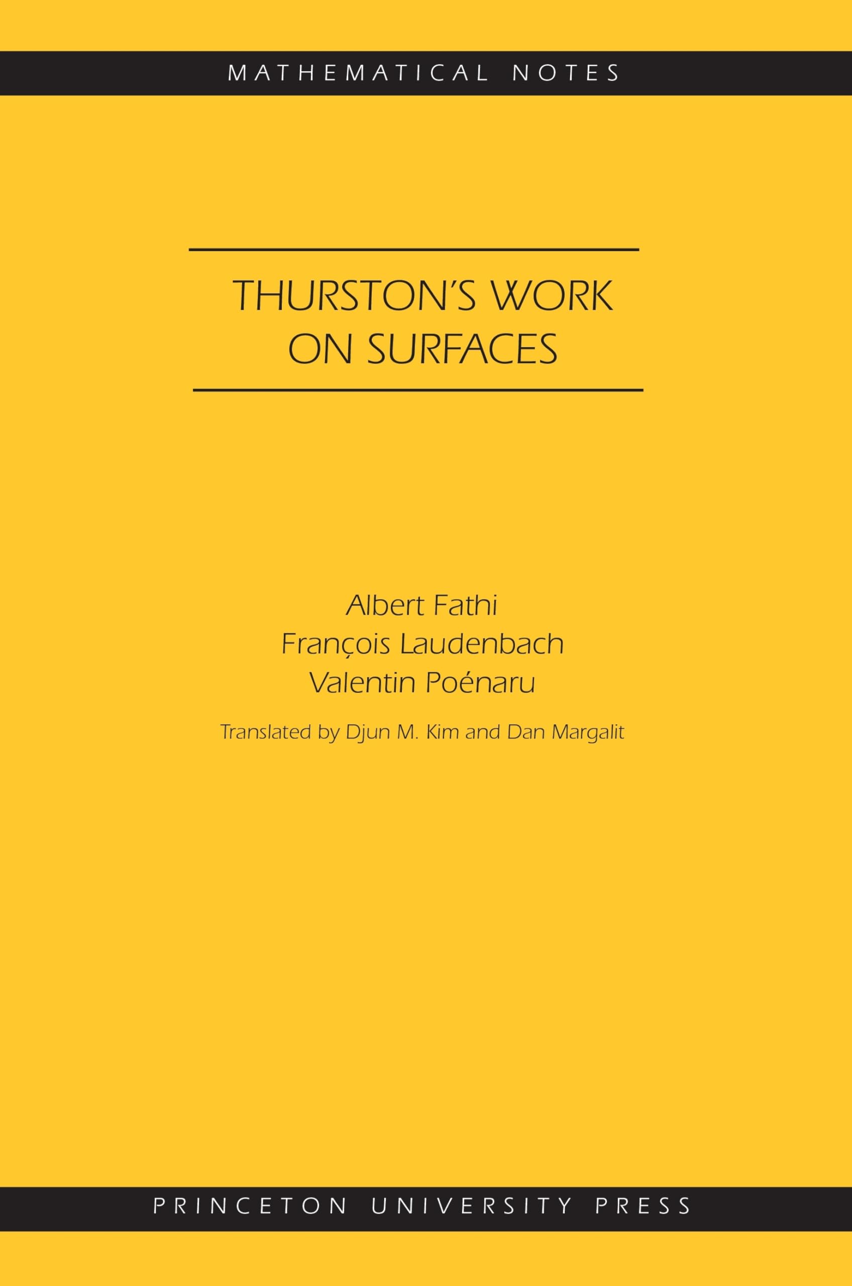 Thurston'S Work On Surfaces (Mathematical Notes, 48),Used