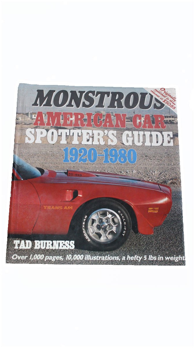 Monstrous American Car Spotter's Guide 19201980,Used