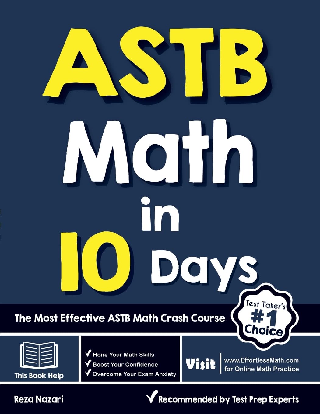 ASTB Math in 10 Days: The Most Effective ASTB Math Crash Course,Used