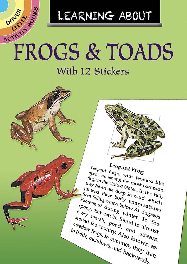 Learning About Frogs and Toads (Dover Little Activity Books: Animals),Used