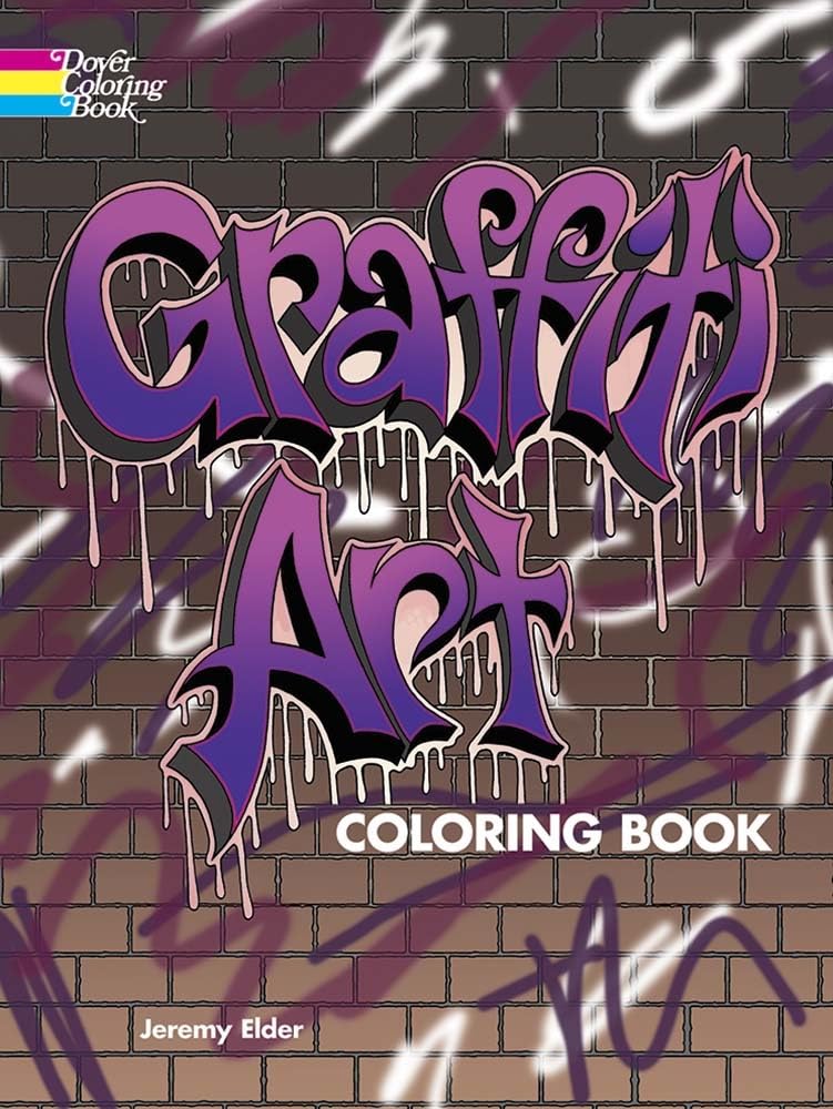 Graffiti Art Coloring Book (Dover Design Coloring Books),Used