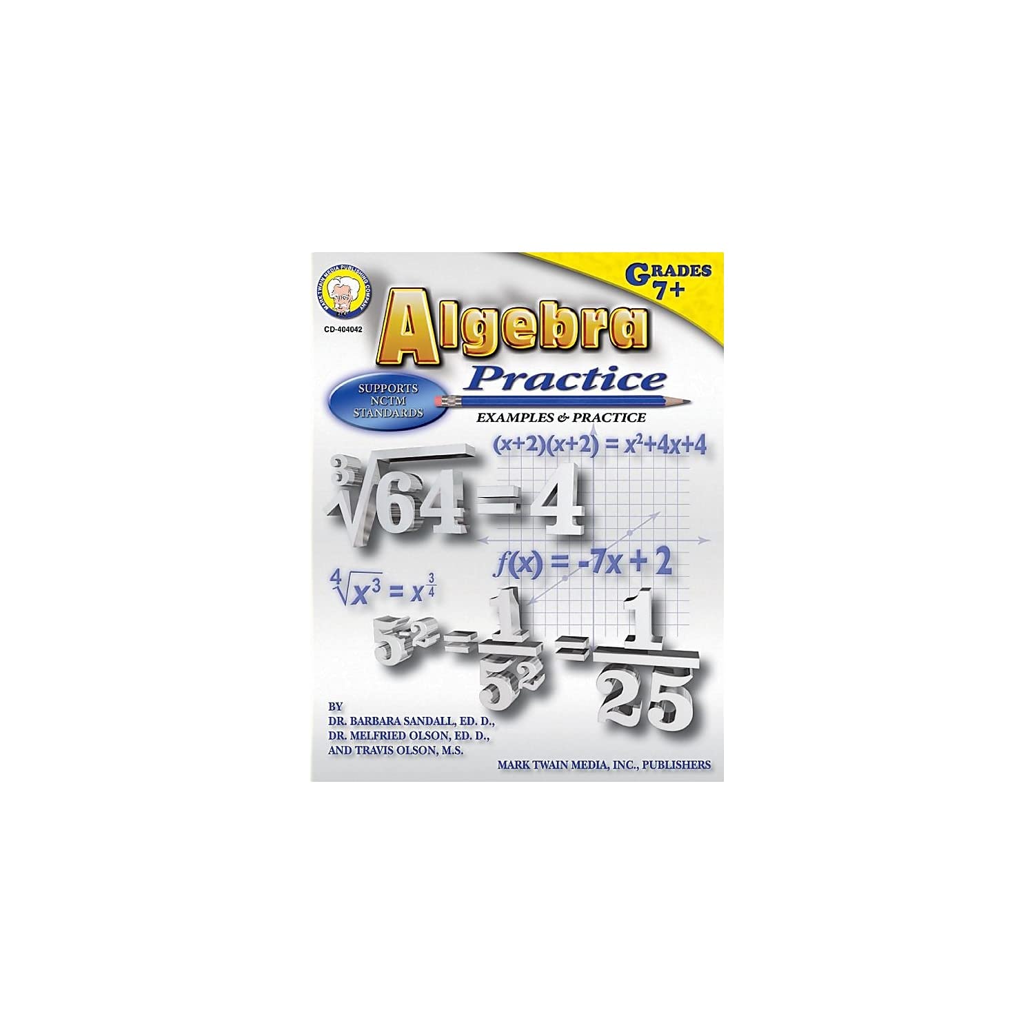 Algebra Practice: Examples & Practice, Middle / Upper Grades,Used
