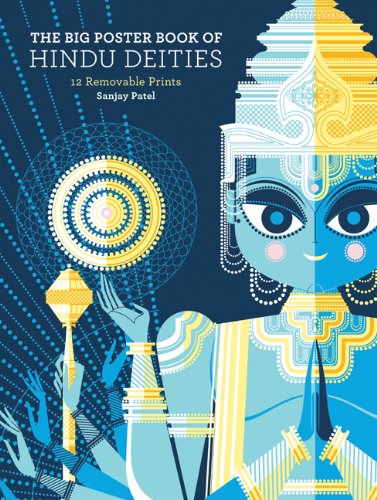 The Big Poster Book of Hindu Deities: 12 Removable Prints,New