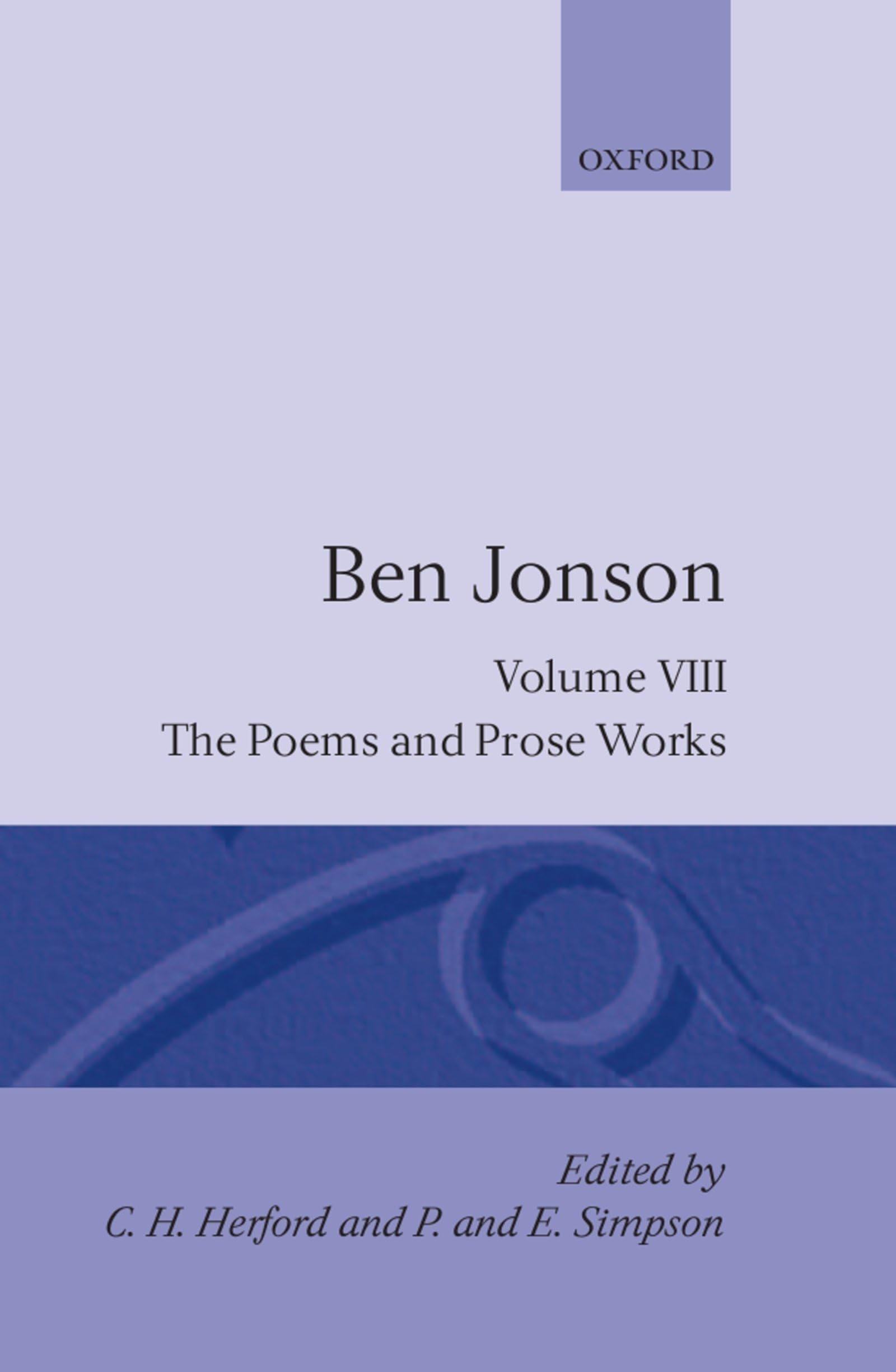 Complete Critical Edition: 8: The Poems; The Prose Works,Used