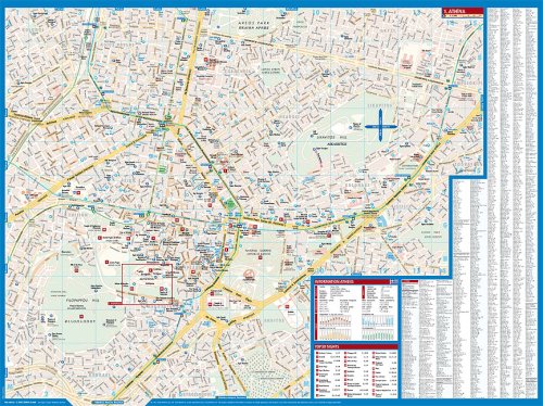 Laminated Athens Map by Borch (English Edition),Used