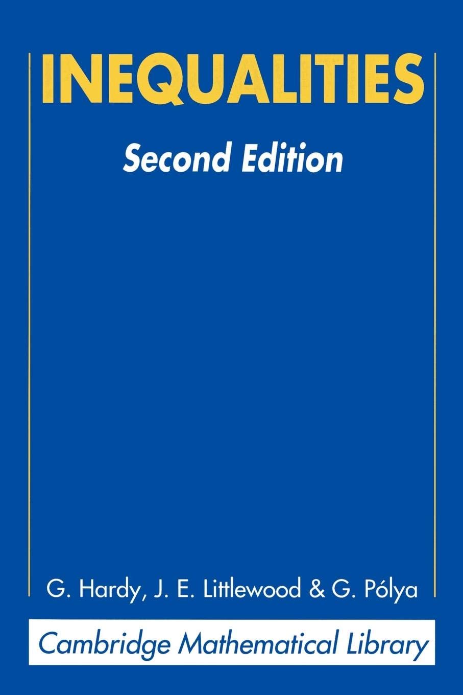 Inequalities (Cambridge Mathematical Library),Used