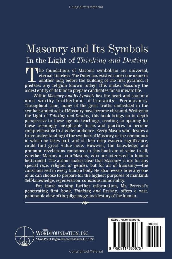 Masonry and Its Symbols: In the Light of Thinking and Destiny,Used