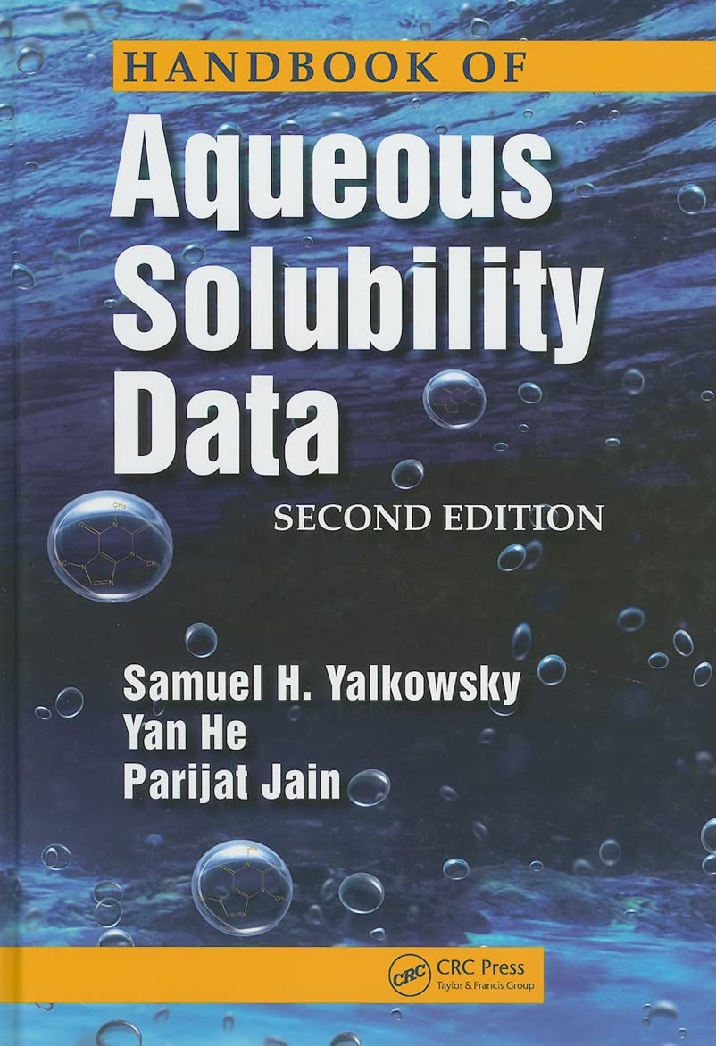 Handbook Of Aqueous Solubility Data